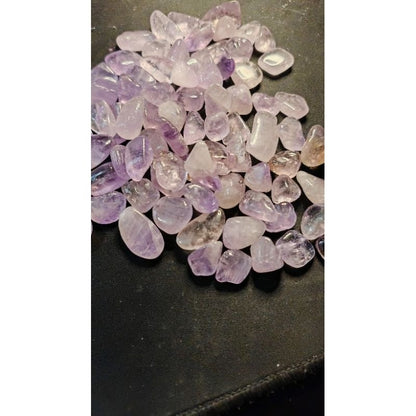 CHEFFY Amethyst Mini Light Tumbled Crystals Gemstones