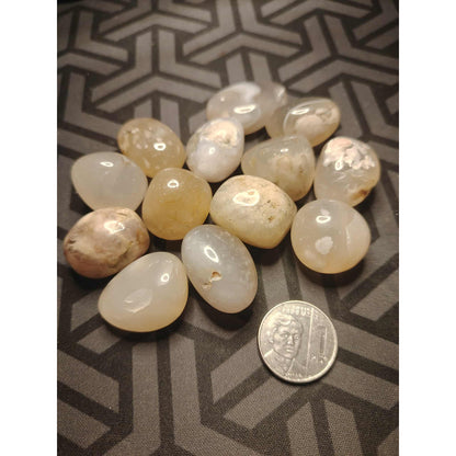 CHEFFY Sakura Agate Tumbled Crystals Gemstones