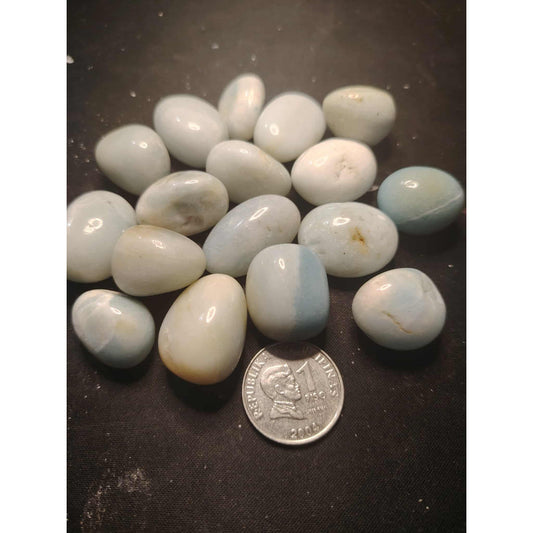 CHEFFY Caribbean Calcite Crystal Tumbled Gemstone