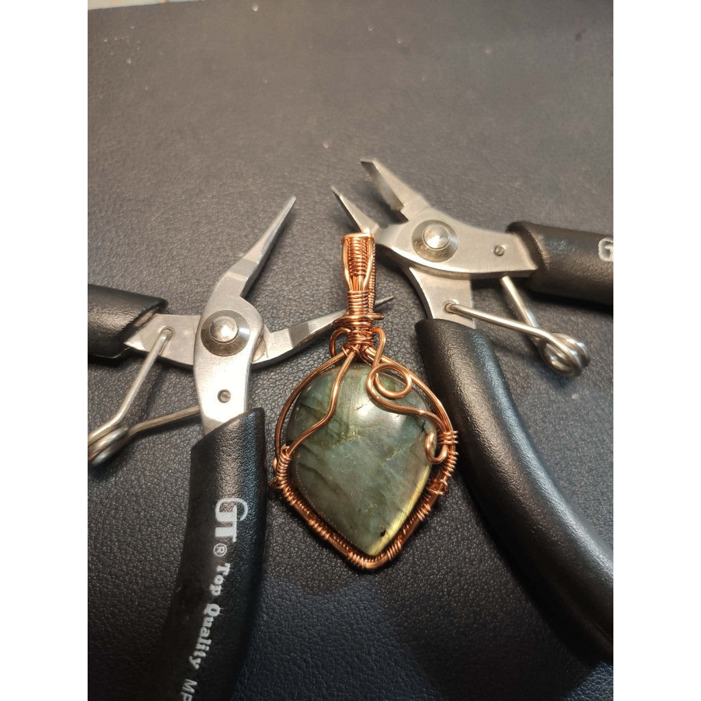 CHEFFY Wire Wrapped Labradorite Crystal Gemstone