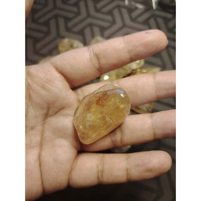 CHEFFY Citrine Crystal Tumbled freeform Gemstone