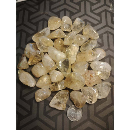 CHEFFY Citrine Crystal Tumbled freeform Gemstone