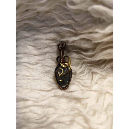 CHEFFY Wire Wrapped Garnet Raw Pendant Crystal Gemstone