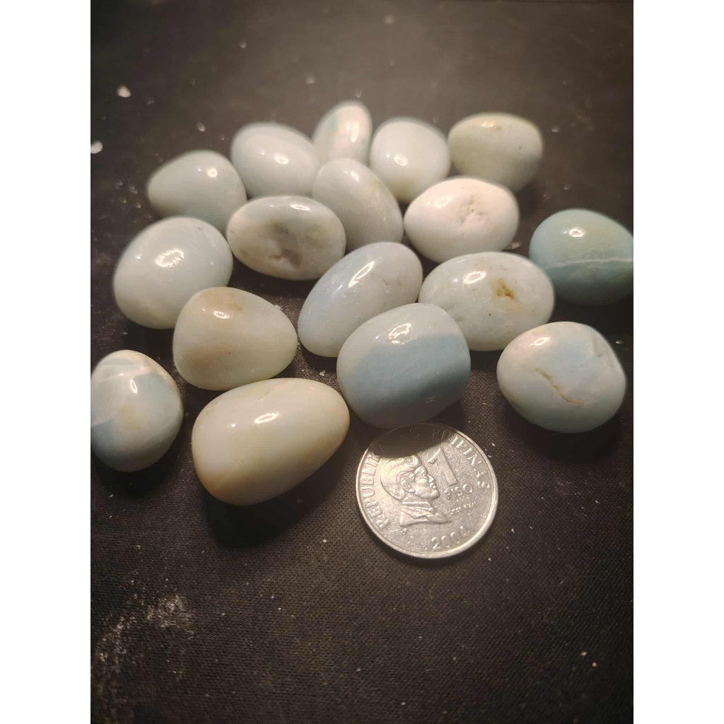 CHEFFY Caribbean Calcite Crystal Tumbled Gemstone