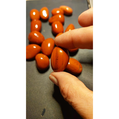 CHEFFY Red Jasper Crystals Gemstones Tumbled Freeform