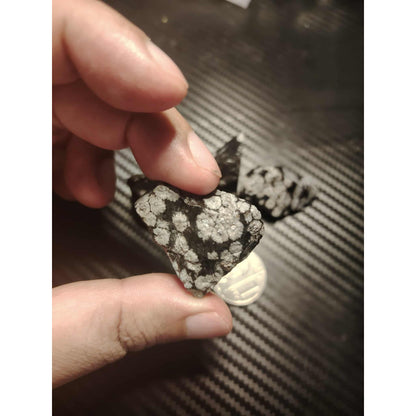 CHEFFY Snowflake Obsidian Crystal Gemstones Raw