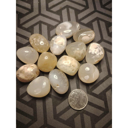 CHEFFY Sakura Agate Tumbled Crystals Gemstones