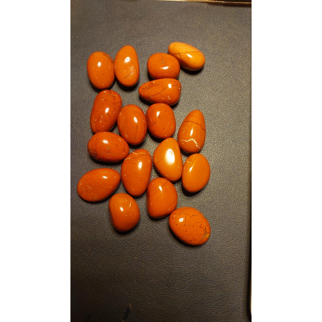 CHEFFY Red Jasper Crystals Gemstones Tumbled Freeform