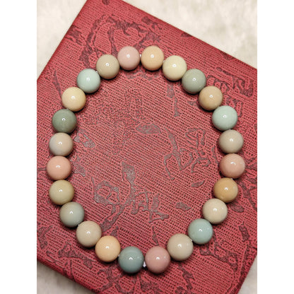 CHEFFY Authentic Alashan Agate Natural Gemstone Crystal Bracelet