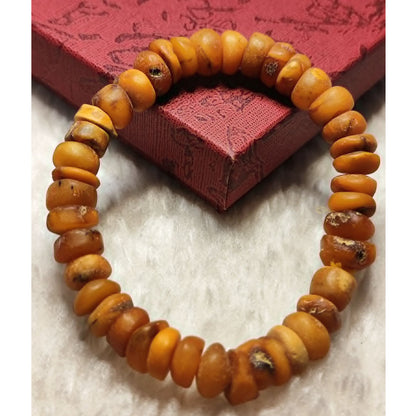CHEFFY Natural Amber Bracelet – 8mm Authentic Crystal Gemstone