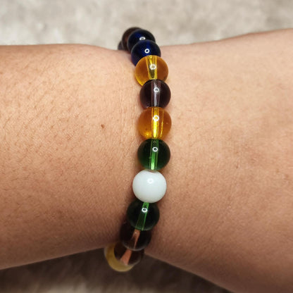 CHEFFY Fluorite Bracelet (7mm) | Genuine Natural Crystal Gemstone