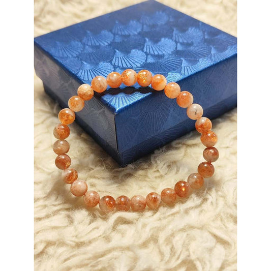 CHEFFY Carnelian Bracelet 5mm - Natural Gemstone Crystal