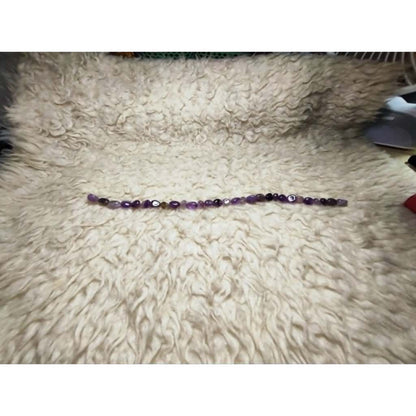 CHEFFY Natural Amethyst Beads DIY Loose Beads (Per Strand) for Jewelry Making