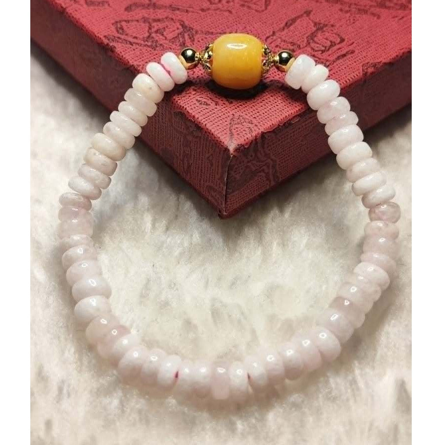 CHEFFY Rose Quartz Bracelet (5mm) | Genuine Natural Crystal Gemstone