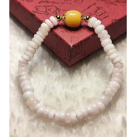 CHEFFY Rose Quartz Bracelet (5mm) | Genuine Natural Crystal Gemstone