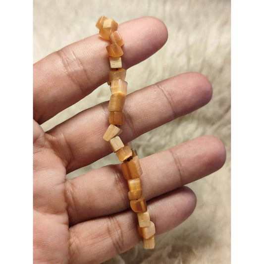 CHEFFY Sunstone Bracelet (4mm) | Genuine Natural Crystal Gemstone