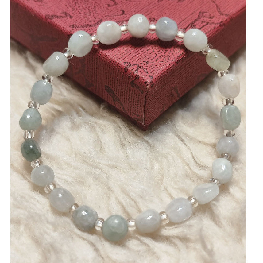 CHEFFY Authentic Jade Bracelet 4.9mm Low Grade ( # 9 )
