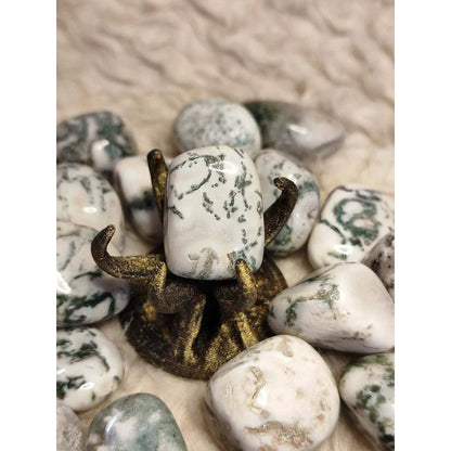 CHEFFY Tree Agate Crystal Gemstone ( MED )