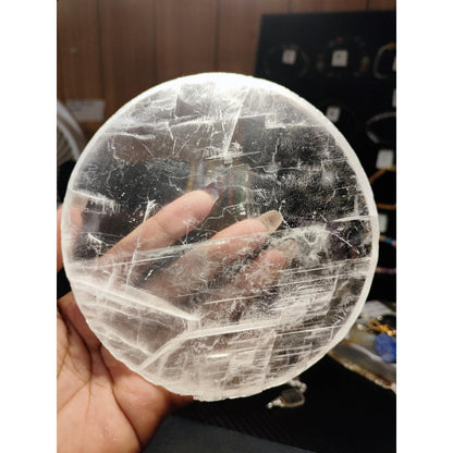 CHEFFY Selenite Plate (4.9 inches )