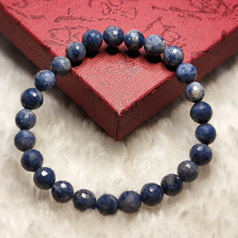 CHEFFY Natural Faceted Sapphire Crystal Bracelet