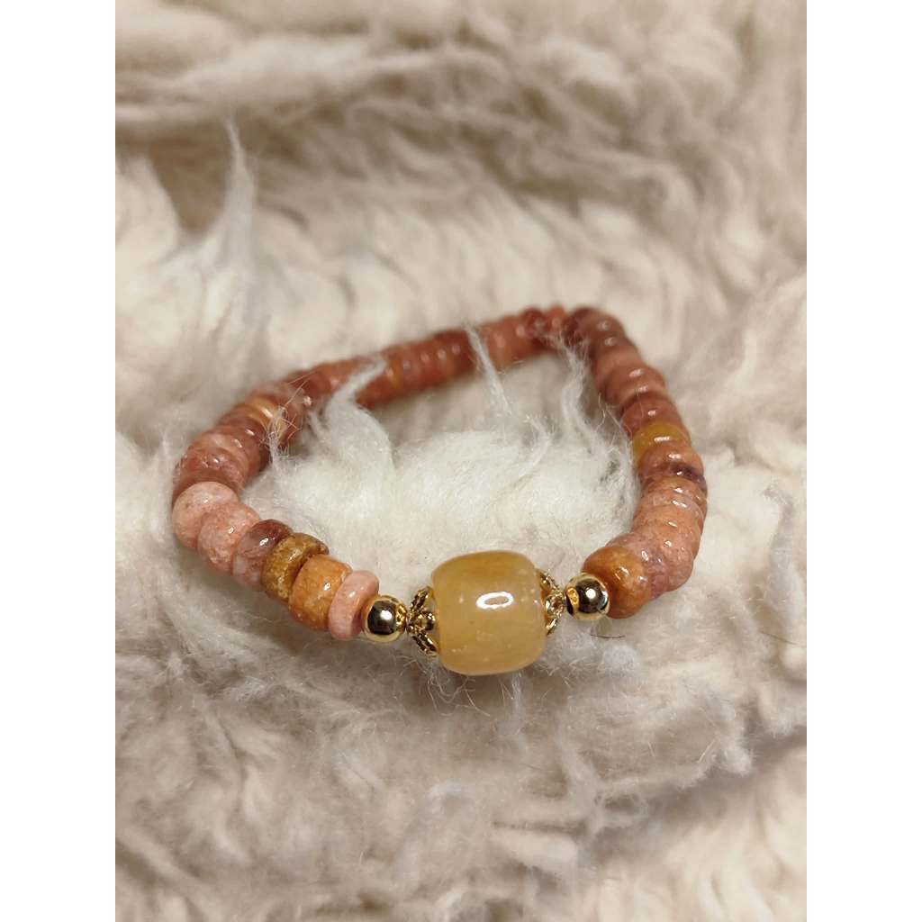 CHEFFY'S RED AVENTURINE BRACELET 5mm - Natural Gemstone Crystal for Vitality & Courage