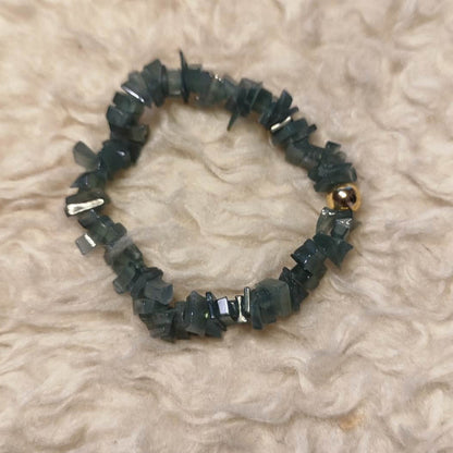 CHEFFY Authentic Jade Bracelet 5.2mm Beaded Stretch Bracelet (#14)