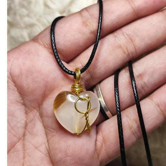 CHEFFY Carnelian Wire Wrap Pendant Natural Stone of Motivation, Courage & Creative Energy (28.0mm )0