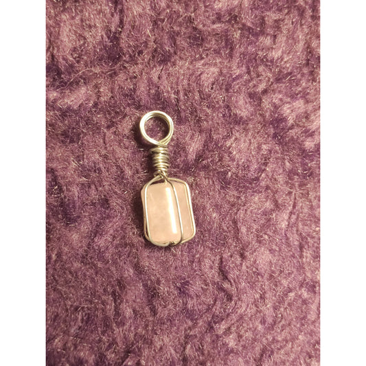 CHEFFY Rose Quartz Tumbled  Pendant Crystal Gemstone