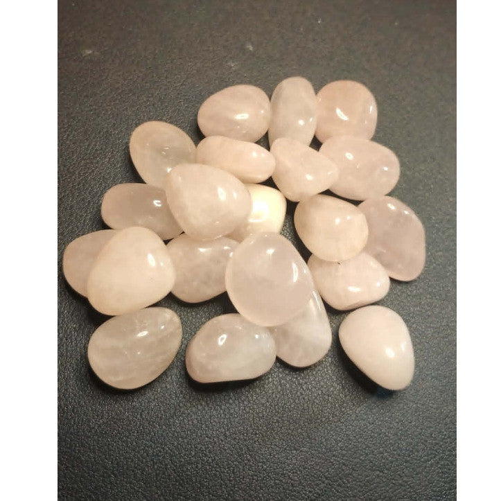 CHEFFY Rose Quartz Crystal Gemstone Tumbled Freeform L