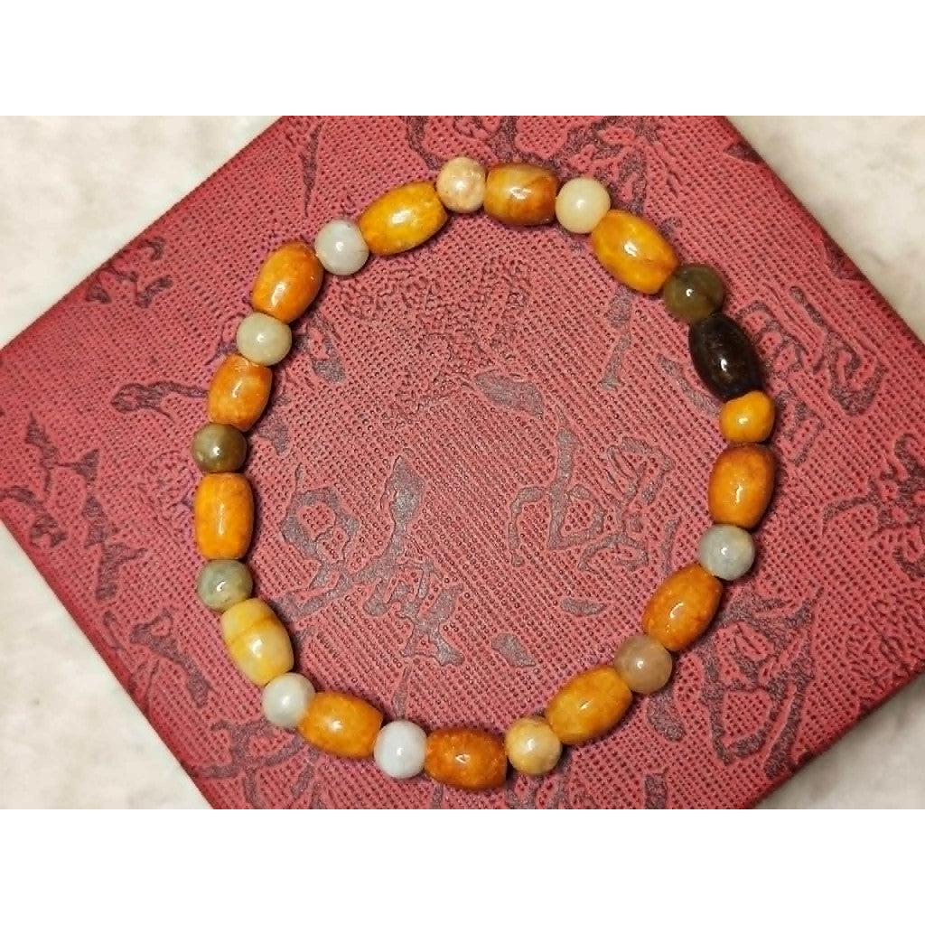 CHEFFY Carnelian Bracelet Crystal Gemstone  (5mm)