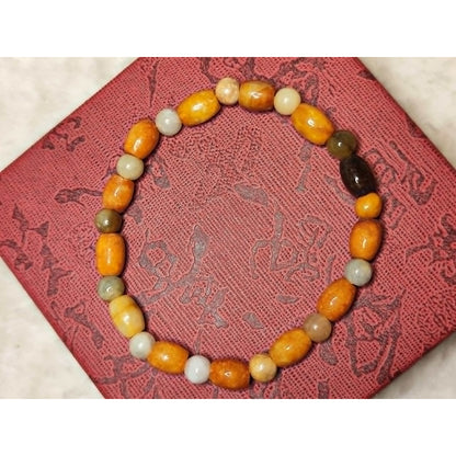CHEFFY Carnelian Bracelet Crystal Gemstone  (5mm)