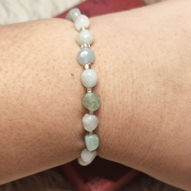 CHEFFY Authentic Jade Bracelet 4.9mm Low Grade ( # 9 )