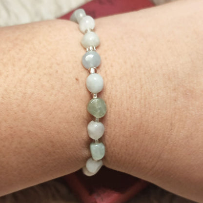 CHEFFY Authentic Jade Bracelet 4.9mm Low Grade ( # 9 )