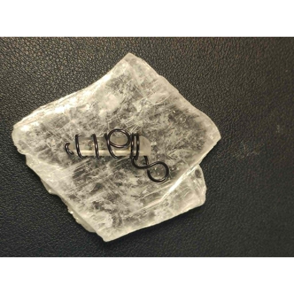 CHEFFY Clear Quartz  Pendant Crystal  Raw (Random Pick )  Wire Wrap Gemstone