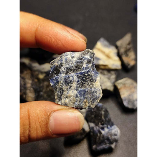 CHEFFY Sodalite Crystal Gemstone Raw (MED)