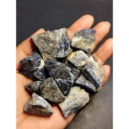 CHEFFY Sodalite Crystal Gemstone Raw (MED)