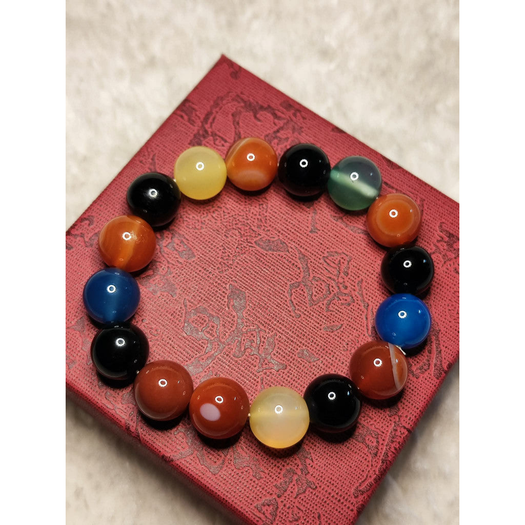 CHEFFY Mixed Gemstones Bracelet Gemstone Crystals