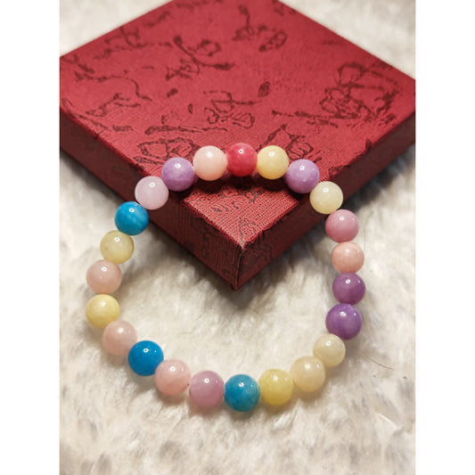 CHEFFY Candy Agate Bracelet Gemstone Crystals