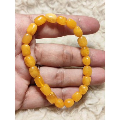 CHEFFY Amber Bracelet 5mm - Natural Gemstone Crystal