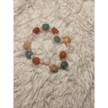 CHEFFY Authentic Xiuyan Jade 10mm Bracelet.