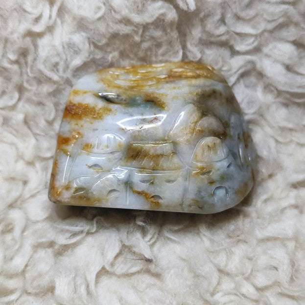 CHEFFY Natural Myanmar Jadeite Jade Decor Specimen | 100% Authentic Grade A Raw Crystal Collection |