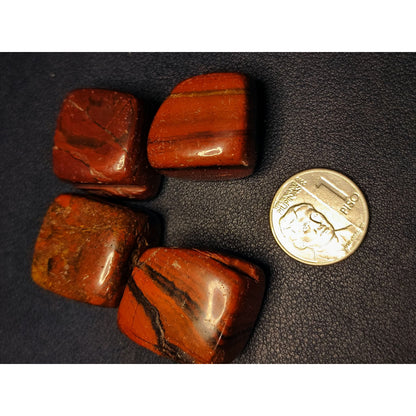 CHEFFY Red Jasper Crystal Gemstone Tumbled Cube LARGE