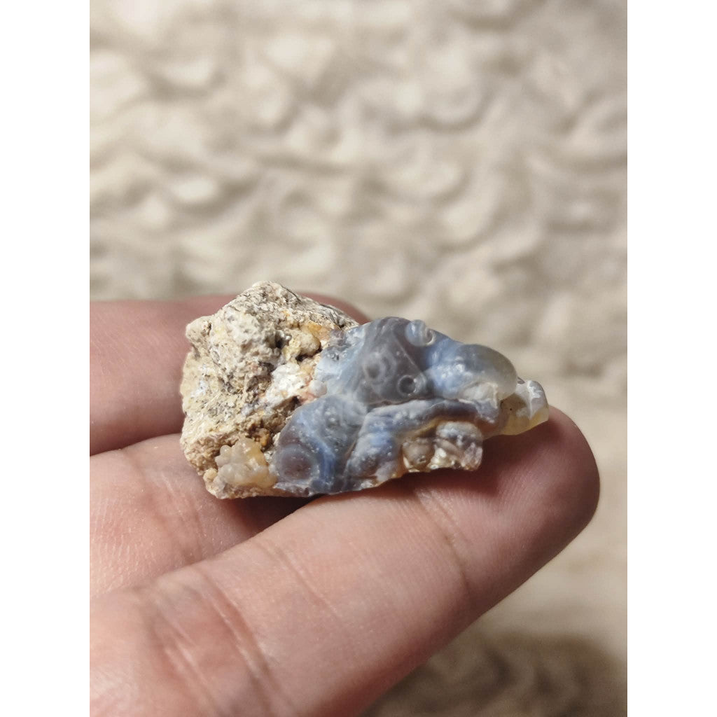 CHEFFY Raw Fire Agate – Authentic Healing Crystal, Grounding & Vitality Stone, Collector Piece