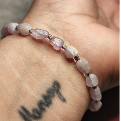 CHEFFY Rose Quartz Bracelet (4mm) | Genuine Natural Crystal Gemstone