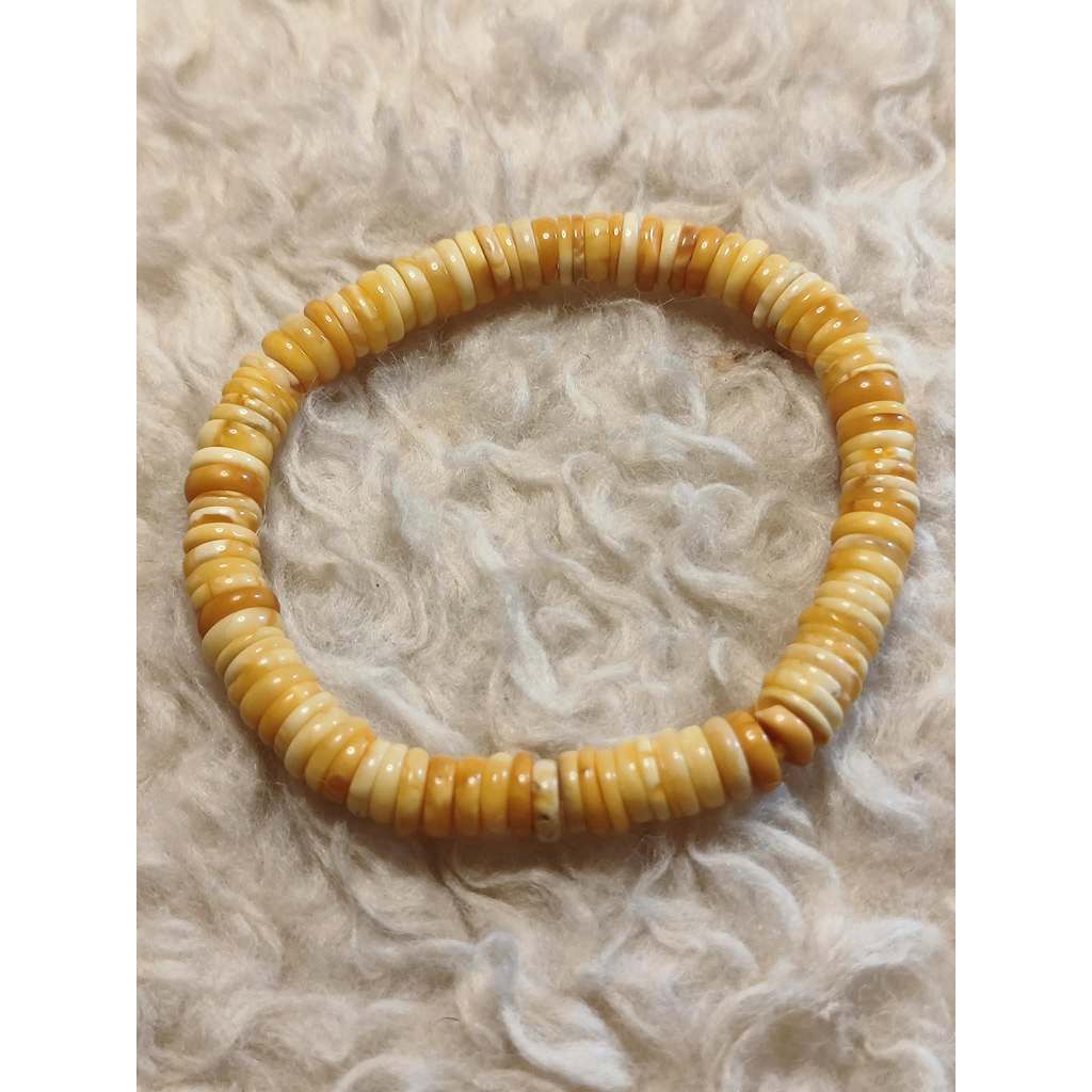 CHEFFY'S Natural Amber Bracelet – 5mm Bead Size (7mm Inner Diameter)