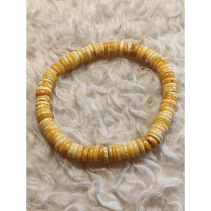 CHEFFY'S Natural Amber Bracelet – 5mm Bead Size (7mm Inner Diameter)