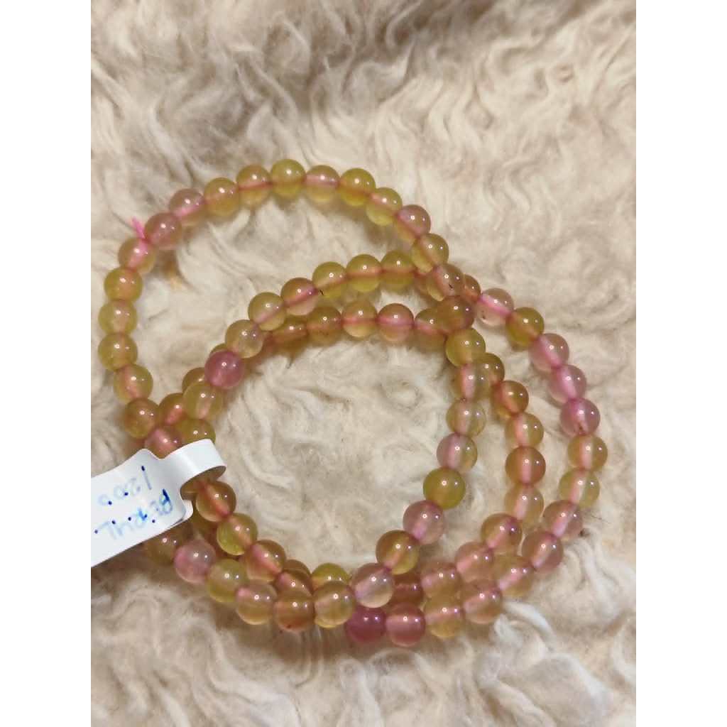 CHEFFY Natural Beryl Beads Multi-Color DIY Loose Beads (6mm | 93 Pcs Per Strand)