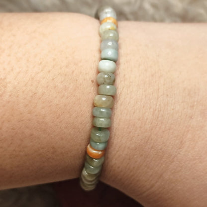 CHEFFY Authentic Jade Bracelet 5.7mm Beaded Stretch Bracelet (#)