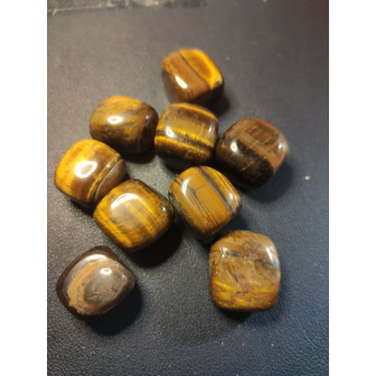 CHEFFY Tigers Eye Tumbled Crystals Gemstones LARGE