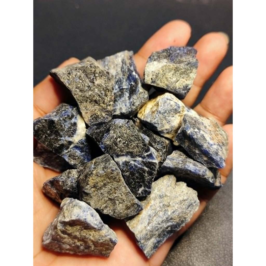 CHEFFY Sodalite Crystal Gemstone Raw (MED)